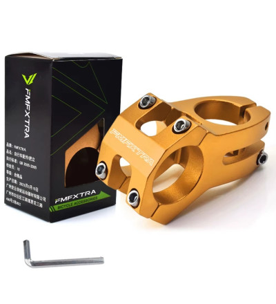 Stem Bicicleta Mtb 9 Cm - Dorado