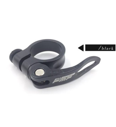 Clamp o cierre portasilla de bicicleta 31.8mm - Negro