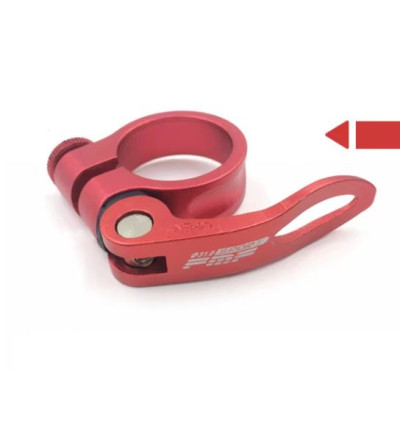 Clamp o cierre portasilla de bicicleta 34.9mm - Rojo